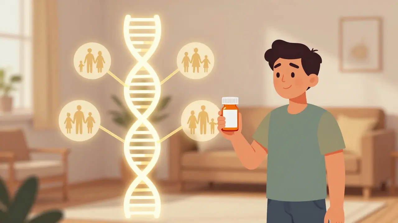 Family history and genetic factors in generic drug response
